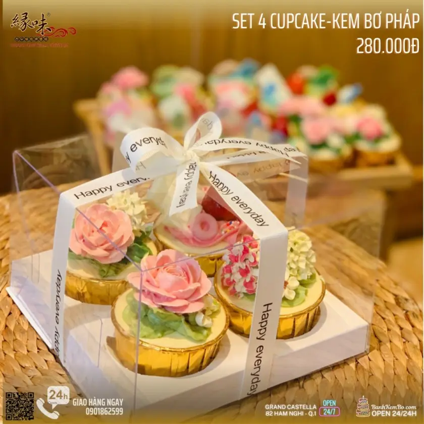 Bạn đã thử bánh cupcake kem bơ Pháp phiên bản mới chưa ?