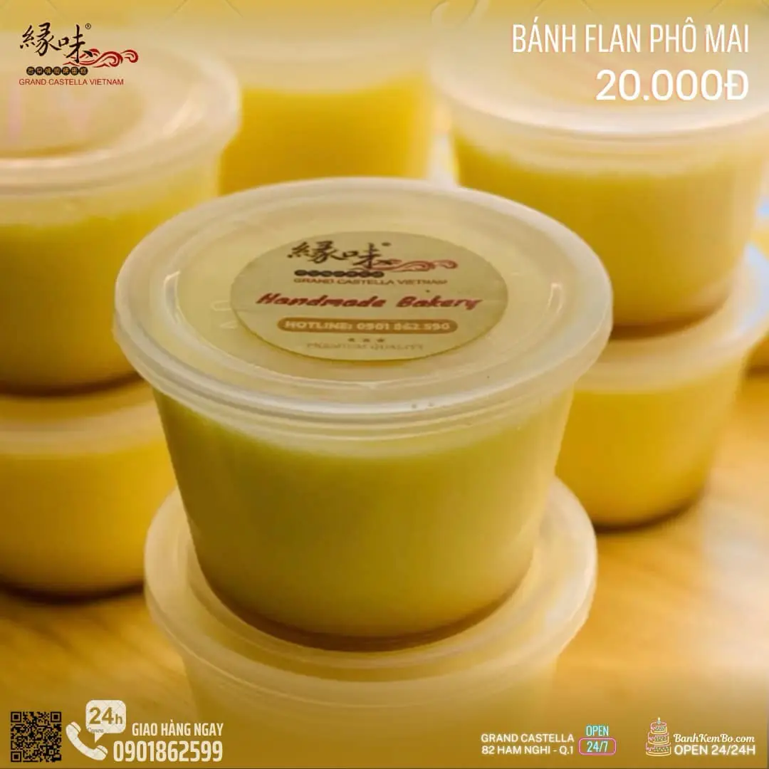 Bánh Flan Phô Mai Grand Castella – Mềm Mịn, Béo Ngậy, Đúng Vị Cho Cả Gia Đình