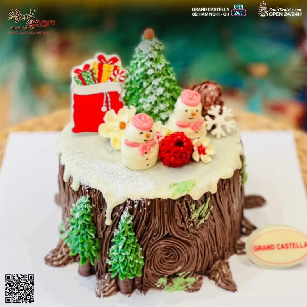 Bánh kem Giáng sinh ngon nhất Sài Gòn – Grand Castella | Đặt bánh ngay