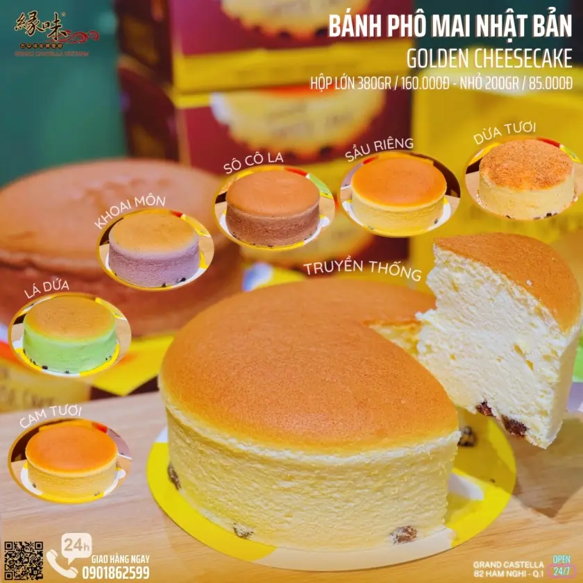 Grand Castella ra mắt vị bánh mới kèm ưu đãi bánh lớn đồng giá 98K tới hết 31/7/2024