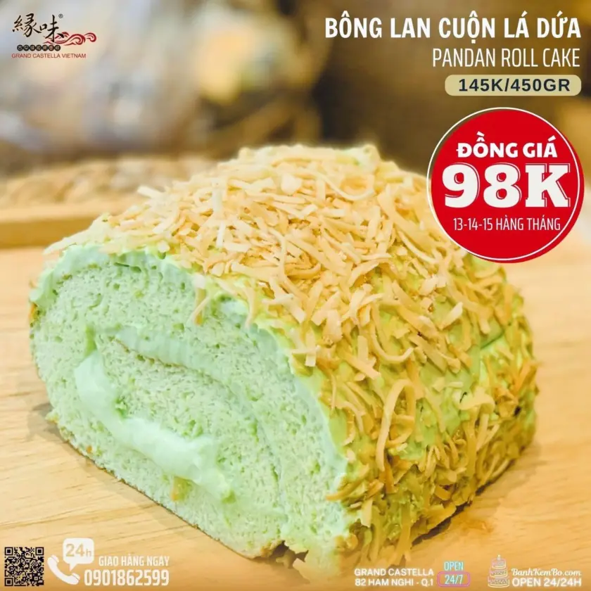 Khuyến mãi SỐC: Bánh Grand Castella đồng giá chỉ 88k – 98k – Hết hạn hôm nay!