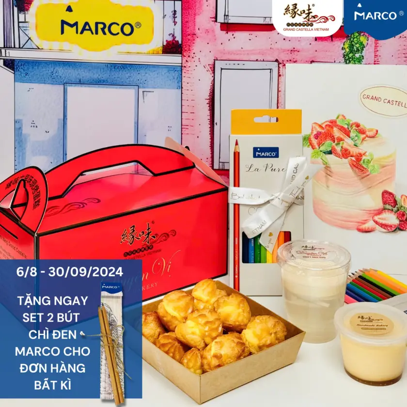MARCO cùng GRAND CASTELLA VIETNAM triển khai chương trình Mua 1 Tặng 2