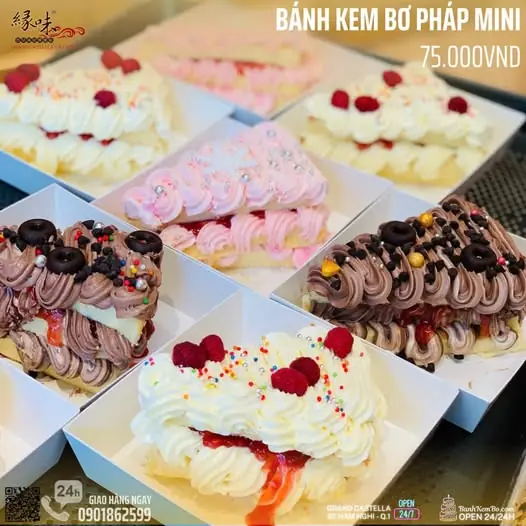Ngọt Ngào Tan Chảy Với Bánh Kem Bơ Pháp Cắt Miếng Tại Grand Castella