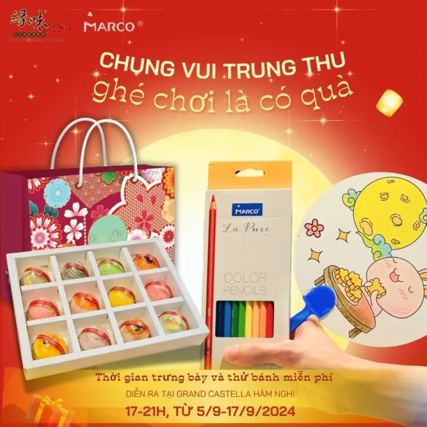 Workshop tô màu sáng tạo cùng Marco tại Grand Castella