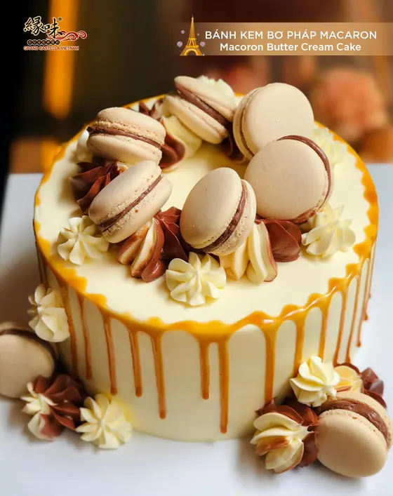 Bánh Kem Bơ Pháp Macaron- ” Ngọt Ngào Parisian”
