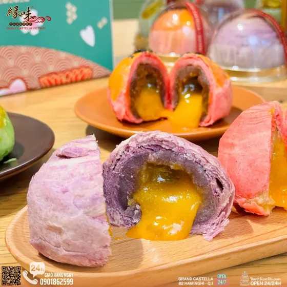 Bánh Ngàn Lớp Lava Hoa Phô Mai Trứng Muối Vị Khoai Môn
