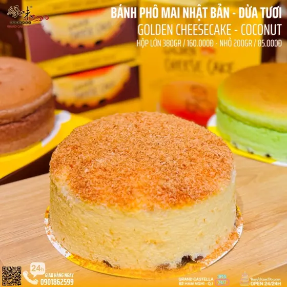 Golden Cheese Cake – Dừa Tươi