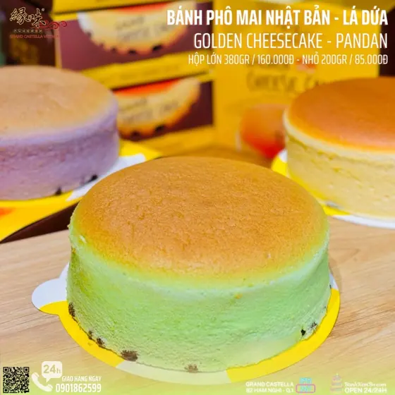 Golden Cheese Cake – Lá Dứa