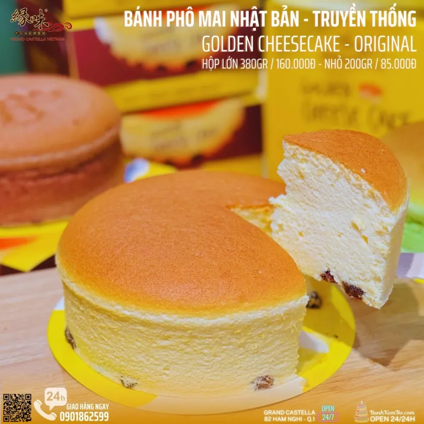 Phô Mai Nhật Bản (Golden Cheesecake)