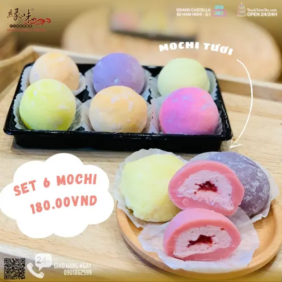 Hộp 6 Bánh Mochi Nhân Kem