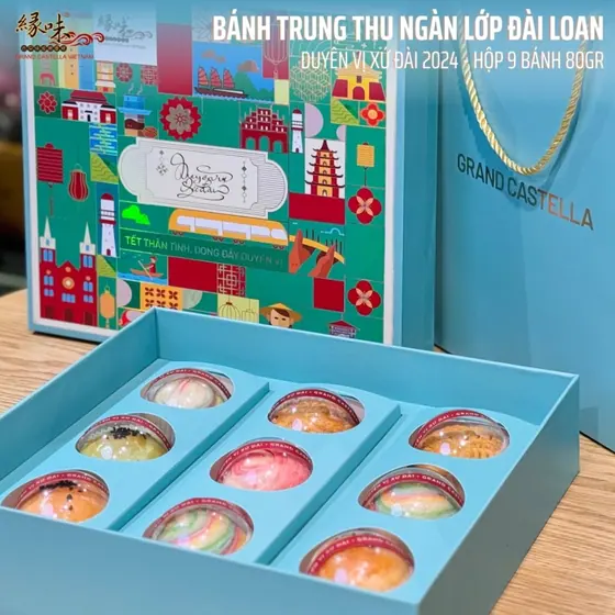 Hộp 9 Bánh Lava Duyên Vị Xứ Đài – Hộp Cao Cấp