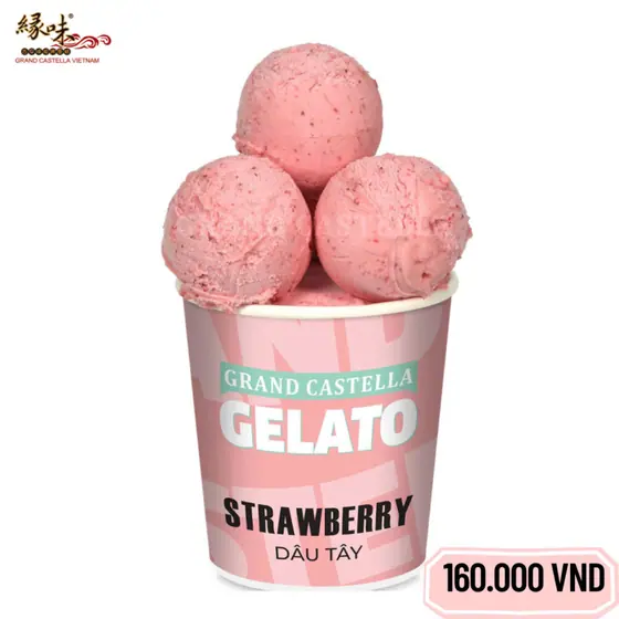 Kem Grand Castella Gelato Strawberry ( Dâu tây)